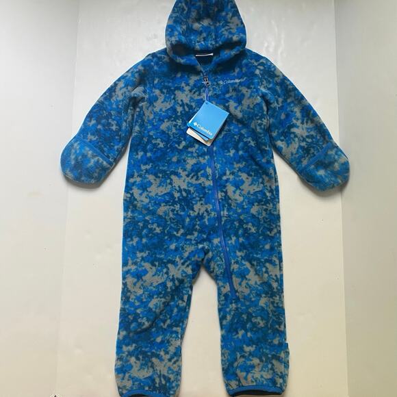 NEW Columbia Blue Frosty Flake Infant Bunting - Picture 1 of 3